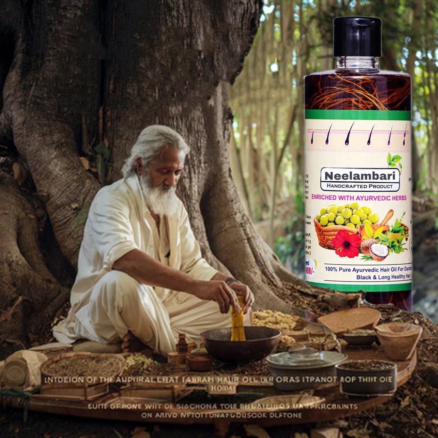 Neelambari Adivasi Hakki Pikki Hair Oil